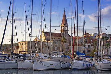 Image showing Milna port on sunny summer day