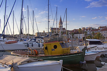 Image showing Milna port on sunny summer day