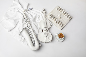 Image showing Still Life With Musical Instruments