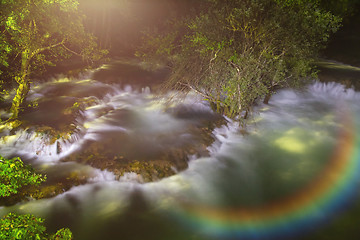 Image showing waterfalls in night