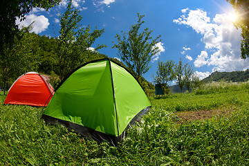 Image showing camp tent