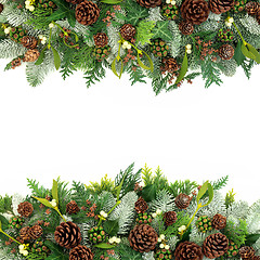 Image showing Winter and Christmas Border 