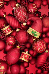 Image showing Christmas Decorative Baubles