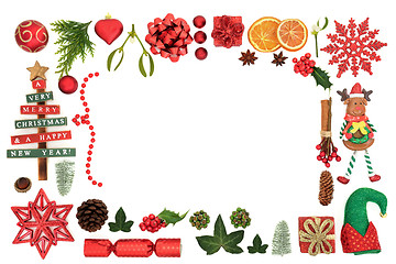 Image showing Christmas Decorative Background Border