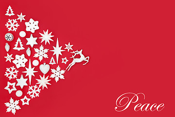 Image showing Christmas Peace Abstract Background