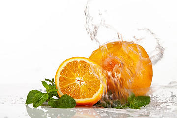 Image showing Grapefruit, Orange And Mint