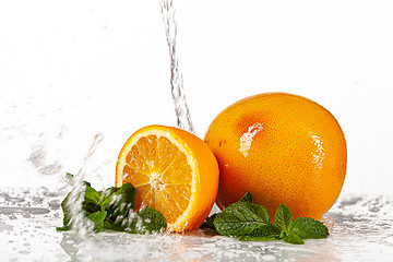 Image showing Grapefruit, Orange And Mint