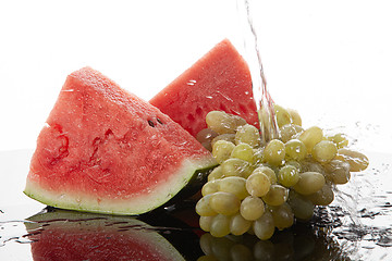 Image showing Watermelon And Grape