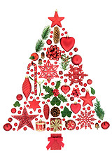 Image showing Abstract Christmas Tree Decoration