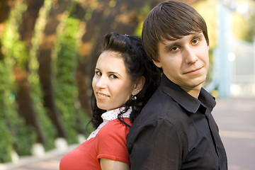 Image showing happy attractive couple together