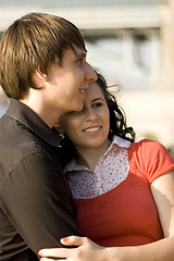 Image showing happy attractive couple together