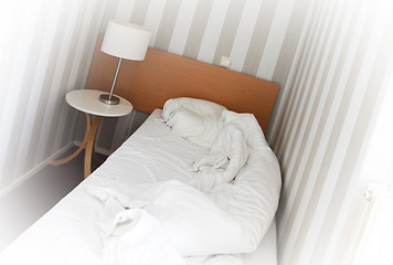 Image showing Simple hotel room, single bed