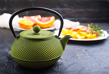 Image showing Tea in teapot