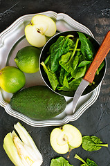 Image showing green food