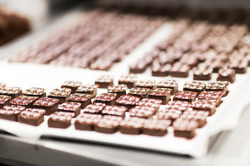 Image showing chocolate candies at confectionery shop