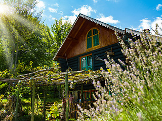 Image showing wooden  cotage house