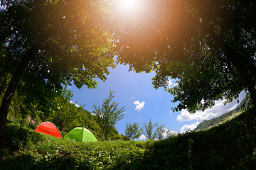 Image showing camp tent