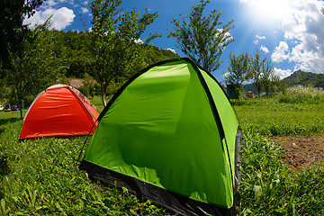 Image showing camp tent