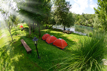 Image showing camp tent