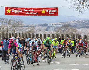 Image showing The Peloton in Barcelona - Tour de Catalunya 2016