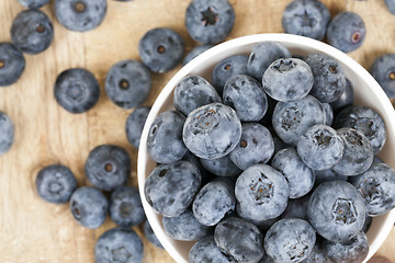 Image showing blue blueberries closeup