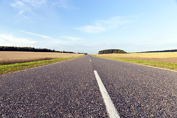 Image showing paved road below