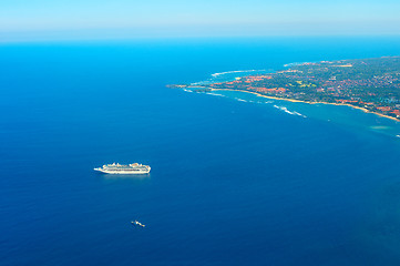 Image showing Luxury ship cruise. Bali island