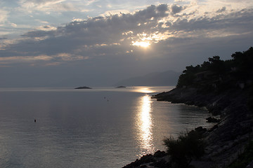 Image showing Early morning on Adriatic Sea