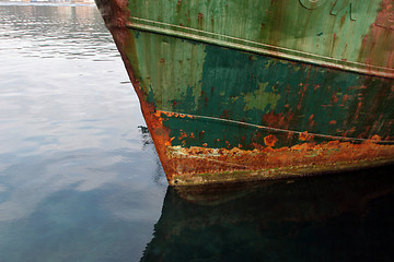 Image showing Rusty ship