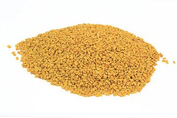 Image showing Fenugreek seeds on pile. 