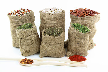 Image showing Beans and seasonings. 