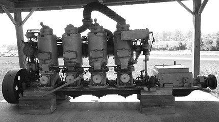 Image showing Old ships piston Engine. 