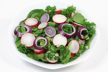 Image showing Mixed Organic Baby Spinach Salad. 