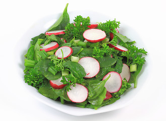Image showing Mixed Organic Baby Spinach Salad. 