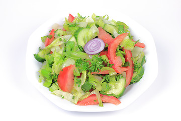 Image showing Mixed Organic Green Salad. 