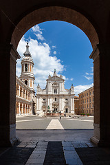 Image showing the Basilica della Santa Casa in Italy Marche