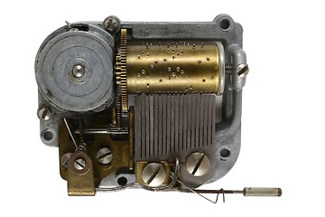 Image showing vintage music box mechanism