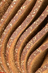 Image showing slices of bread whole grain rye