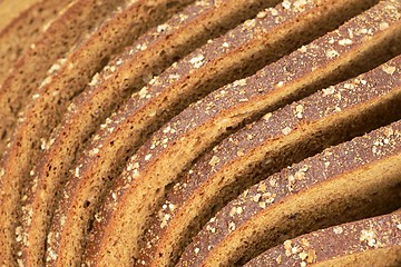 Image showing slices of bread whole grain rye