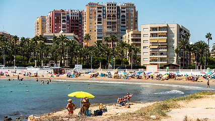 Image showing Spanish beach scene