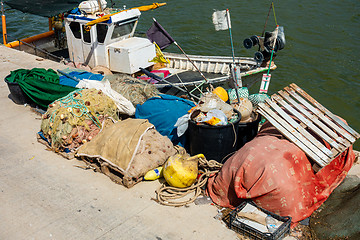 Image showing Fishing boat on river