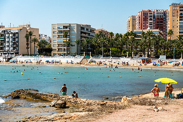 Image showing Spanish beach scene