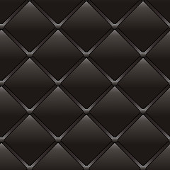 Image showing Luxury dark brown seamless leather pattern