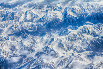 Image showing Spring landscape. Mountains with altitude