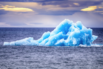 Image showing Arctic iceberg ice stock area Novaya Zemlya.