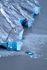 Image showing Harsh glaciers of Arctic. Live glacier