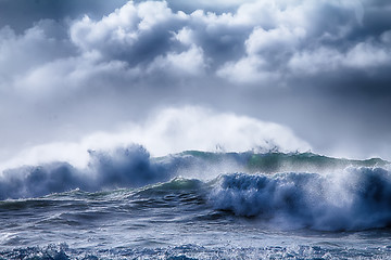 Image showing impressive storm on Pacific coast