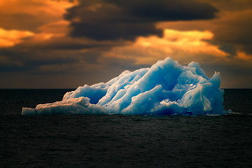 Image showing Arctic iceberg ice stock area Novaya Zemlya.