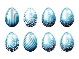 Image showing Set of easter eggs