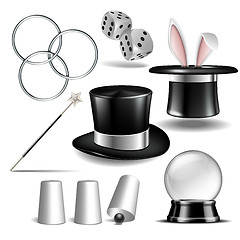 Image showing Magician symbol set